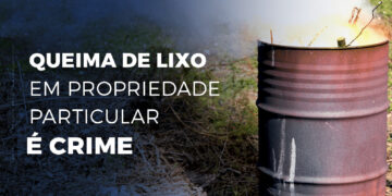 Queimada urbana É CRIME