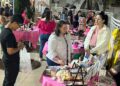 Mulheres empreendedoras colocam seus produtos à venda nesta terça-feira (19) em evento do Rotary