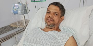 Esposa mobiliza vaquinha para ajudar Evandro após cirurgia de urgência no intestino