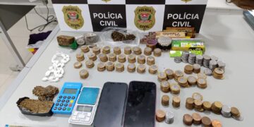 Casal é preso em Queiroz por tráfico de drogas após operação da Polícia Civil