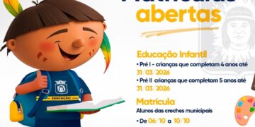 Rede Pública: Educação abre matrículas para a pré-escola a partir desta segunda-feira, dia 6