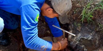 SAAE de Pompeia executa manutenção corretiva em vazamento na Via Expressa