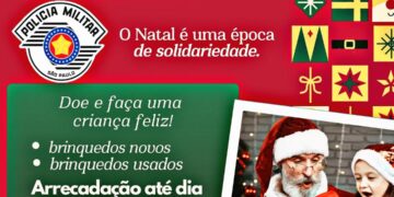 DOE! Natal Solidário da Polícia Militar mobiliza comunidade na arrecadação de brinquedos em Tupã