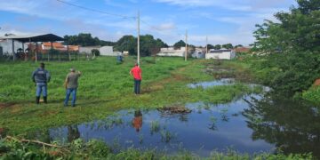 Manutenção em caixa de contenção contribui para evitar proliferação de insetos e reforça ações contra arboviroses em Tupã