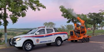 Pompeia realiza nebulização com larvicida de alta eficiência para combater o Aedes Aegypti