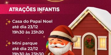 Mini parque de diversões é atração do Natal de Luz em Tupã